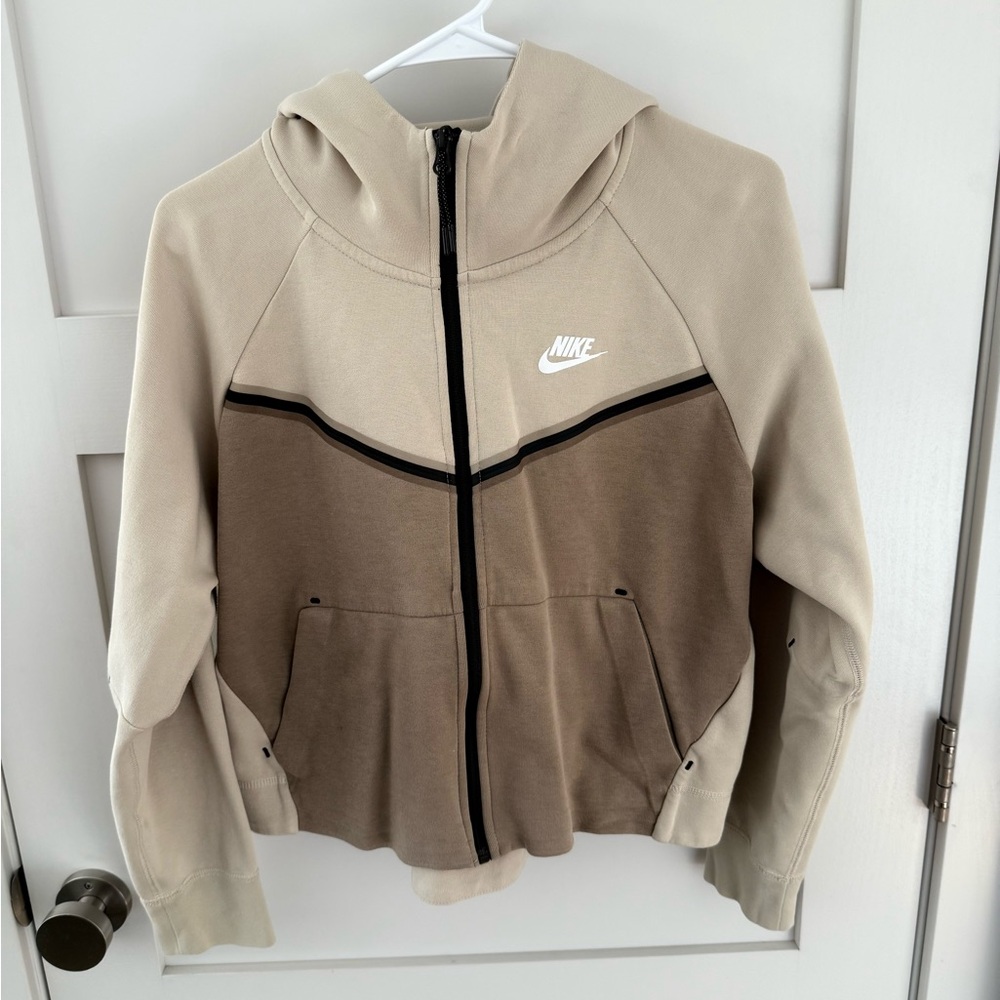 Nike Tan and Black Hoodie